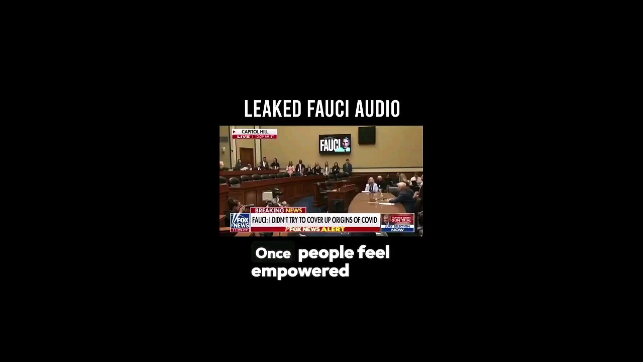 LEAKED FAUCI AUDIO!