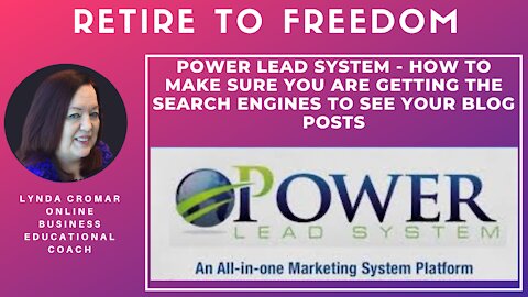 Power Lead System - How To Make Sure You Are Getting The Search Engines To See Your Blog Posts