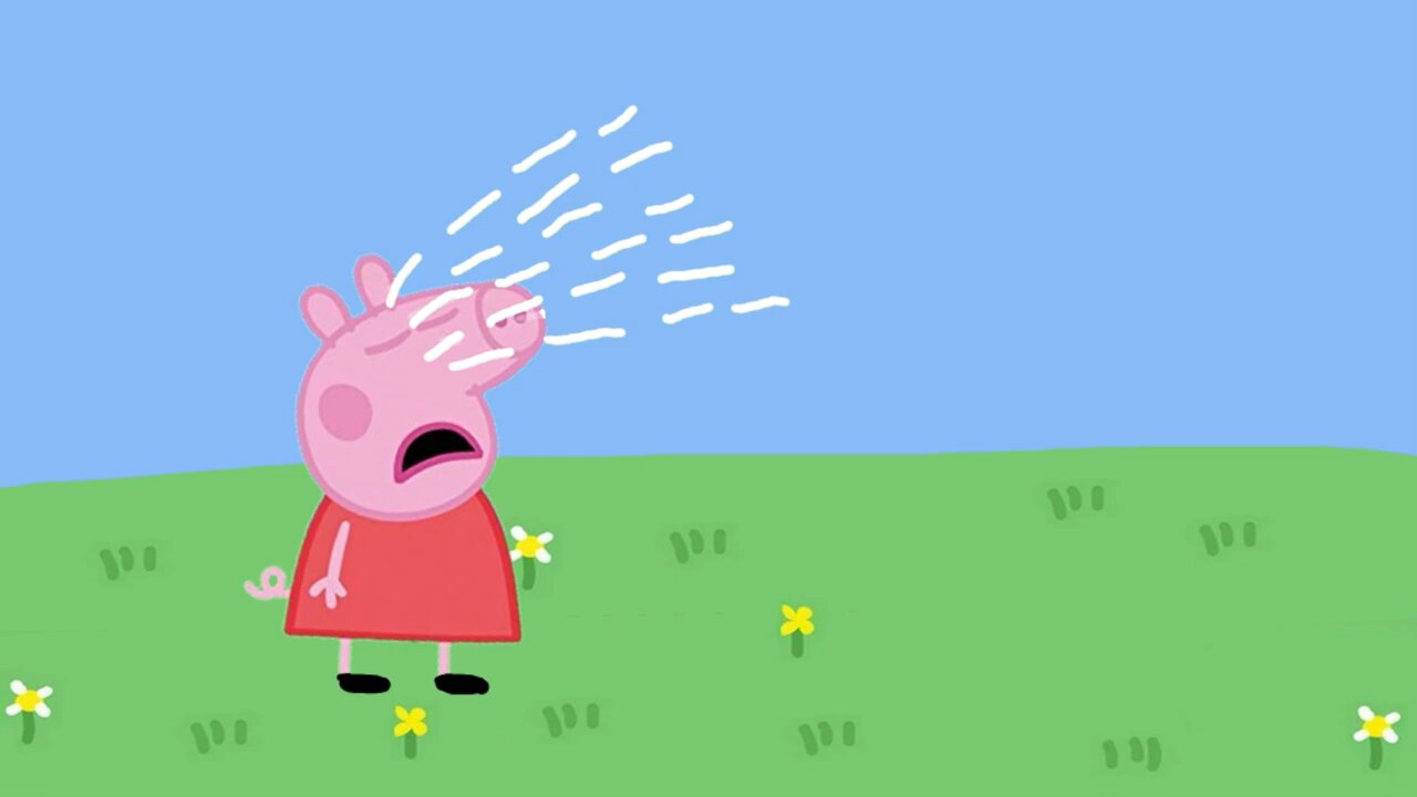 Crying peppa pig characters