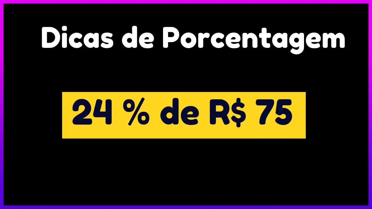 PORCENTAGEM DE FORMA MUITA RÁPIDA | MATEMATICA BÁSICA