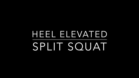 Heel Elevated Barbell Squat