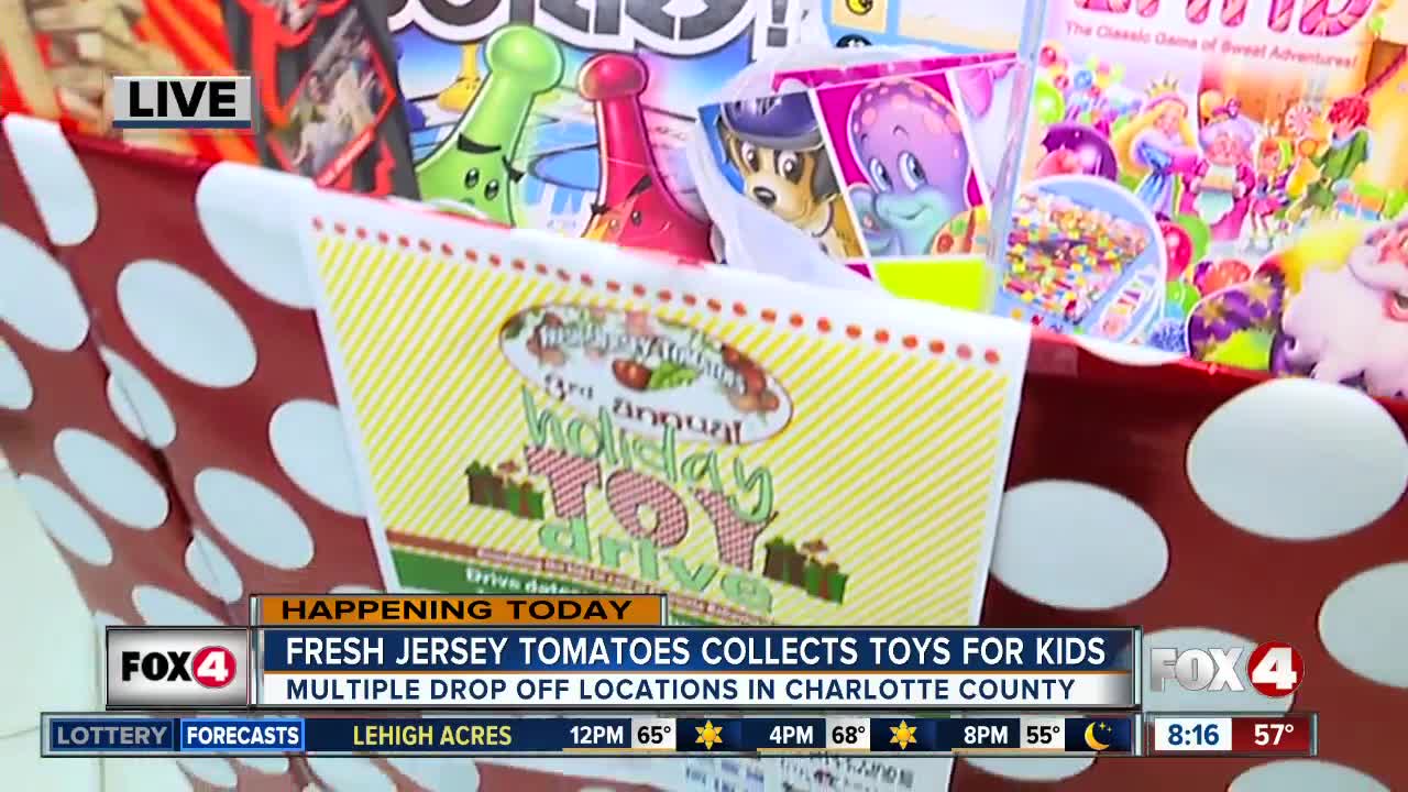 Fresh Jersey Tomatoes holds toy drive for children in need