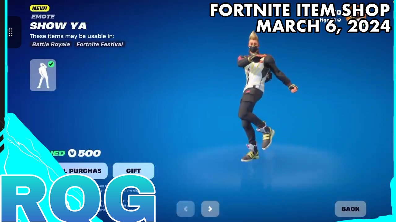 “NEW” SHOW YA ICON EMOTE IS HERE! FORTNITE ITEM SHOP (March 6, 2024)