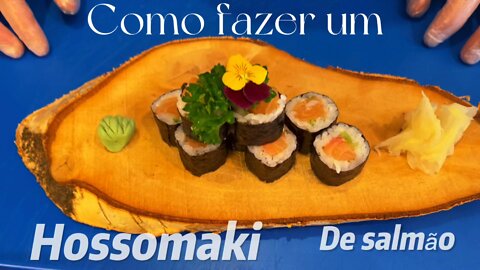 Como fazer sushi de salmão simples 😇😇