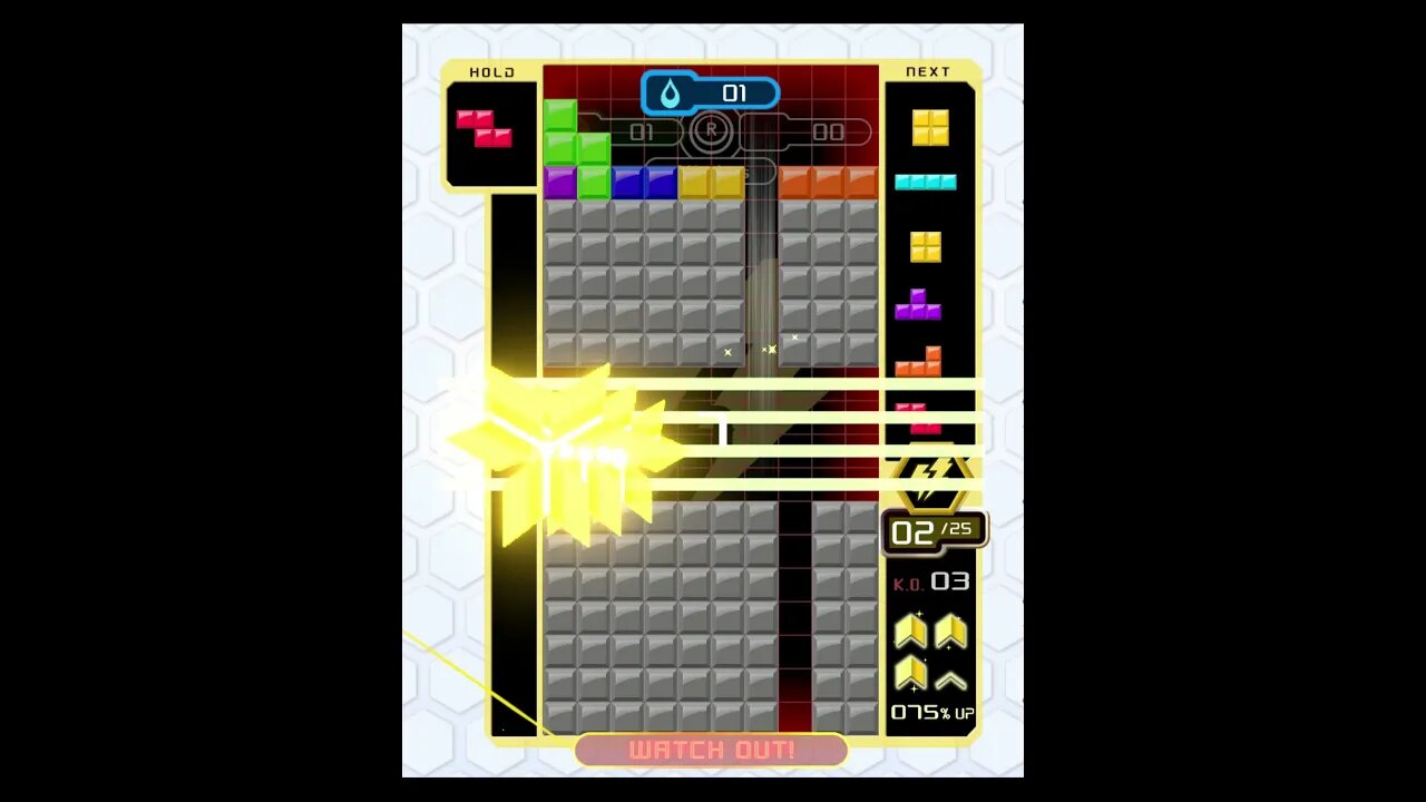 Tetris 99 - Near-Death Comeback