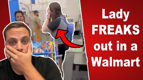 Lady has public meltdown in Walmart (SCREAMING)