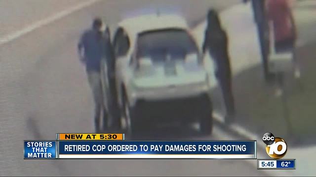 REtired cop ordered to pay damages for shooting