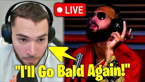 Adin Ross Plans To Go Bald After Andrew Tate Release..