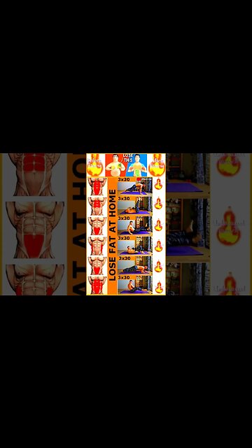 Lose fat at home #shorts #fatburnerworkout #exerciseathome #healthfitnessguide