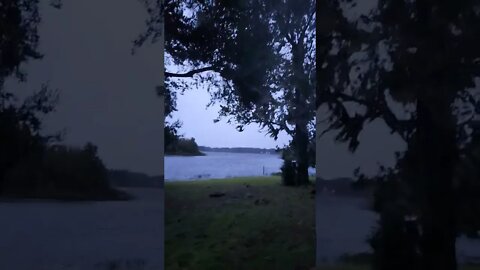 Hurricane Ian night fall