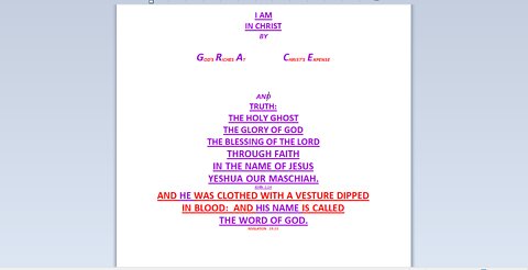 IT IS DONE FOR ME ACCORDING TO MY FAITH!