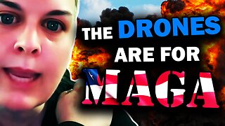 Crazy Democrat Lady Thinks THE DRONES Are Coming For TRUMP & MAGA