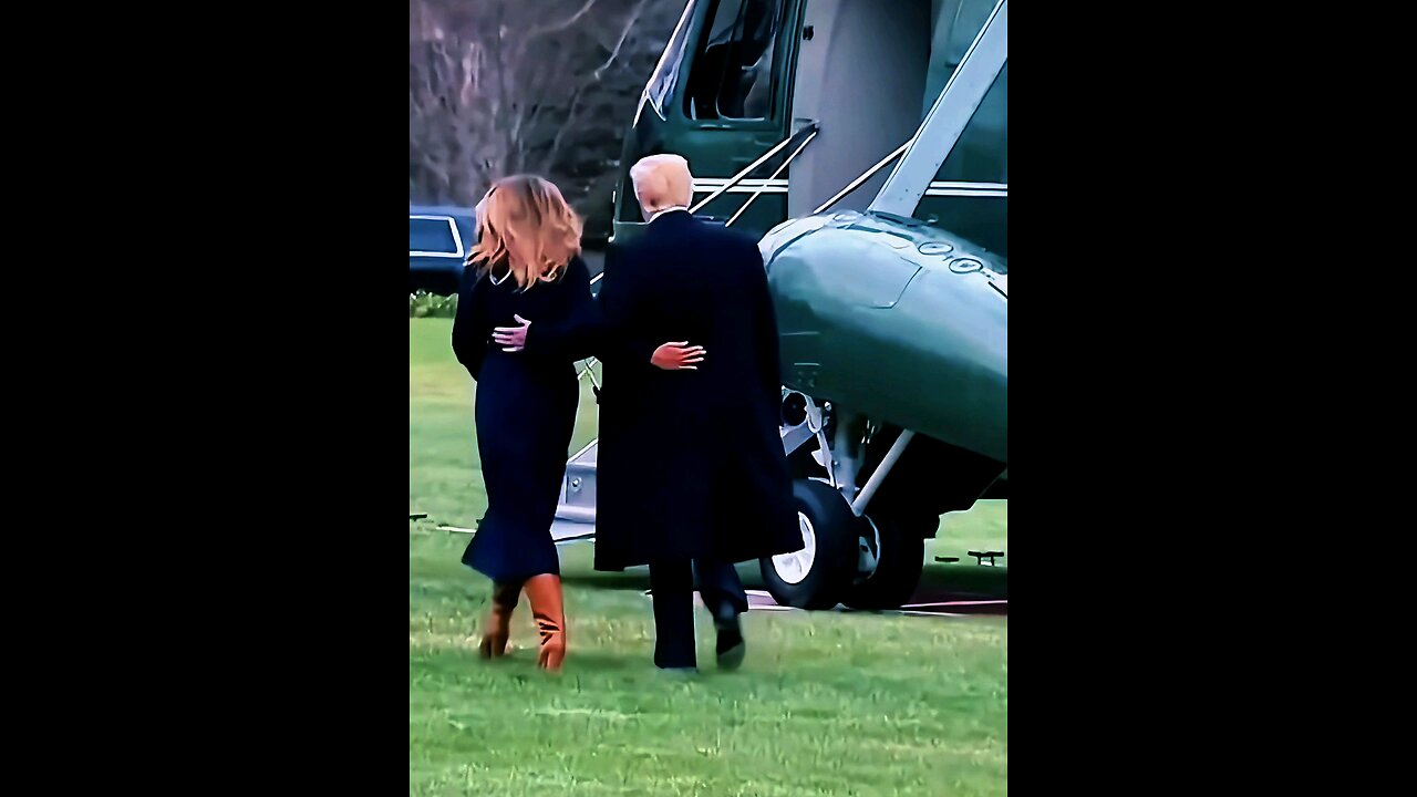 TRUMP SAVES WIFE FROM FALL!