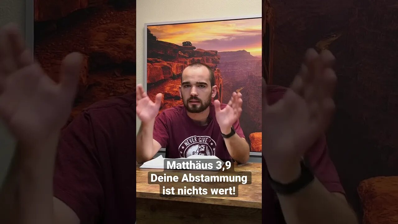 🧬 Deine Abstammung ist so viel wert wie ein Stein – Matthäus 3,9 #bibel #judentum #rassismus