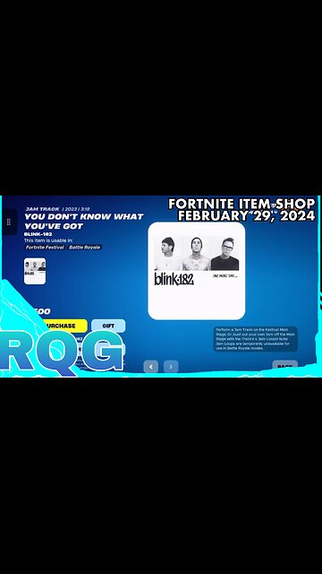 “NEW” JAM TRACKS. NUTHIN MUCH🙂FORTNITE ITEM SHOP (February 29, 2024)