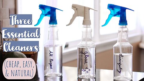 Homemade + Natural Cleaners for Spring Cleaning! #naturalcleaningproducts #springcleaning2023