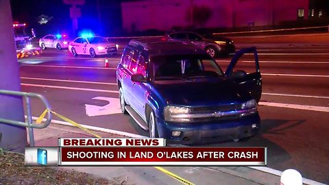 One person shot at, injured in Land O' Lakes road rage incident