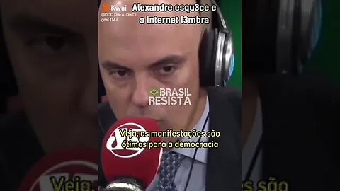 Alexandre de Moraes "se esquece", então a internet LEMBRA! Liberdade de expressão vs CENSURA.