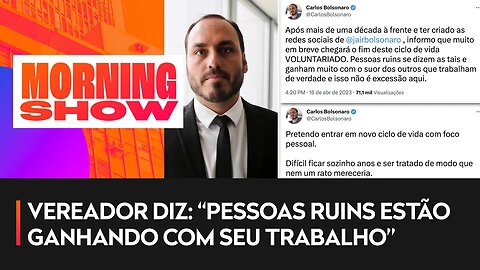 Carlos Bolsonaro diz que não gerenciará mais as redes sociais de seu pai