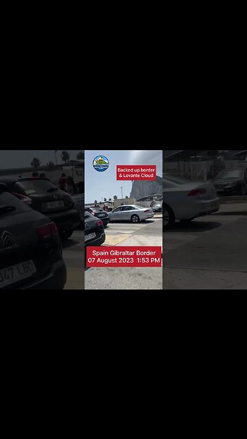 Spain Gibraltar Border Busy Monday