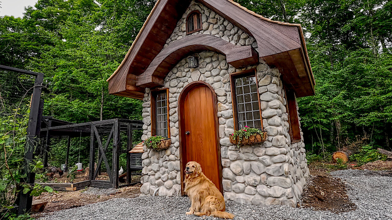 Timelapse, Build a Stone Chicken Coop Alone