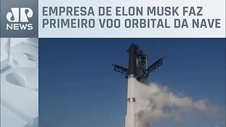 SpaceX lança foguete Starship, o maior da história, para voo teste