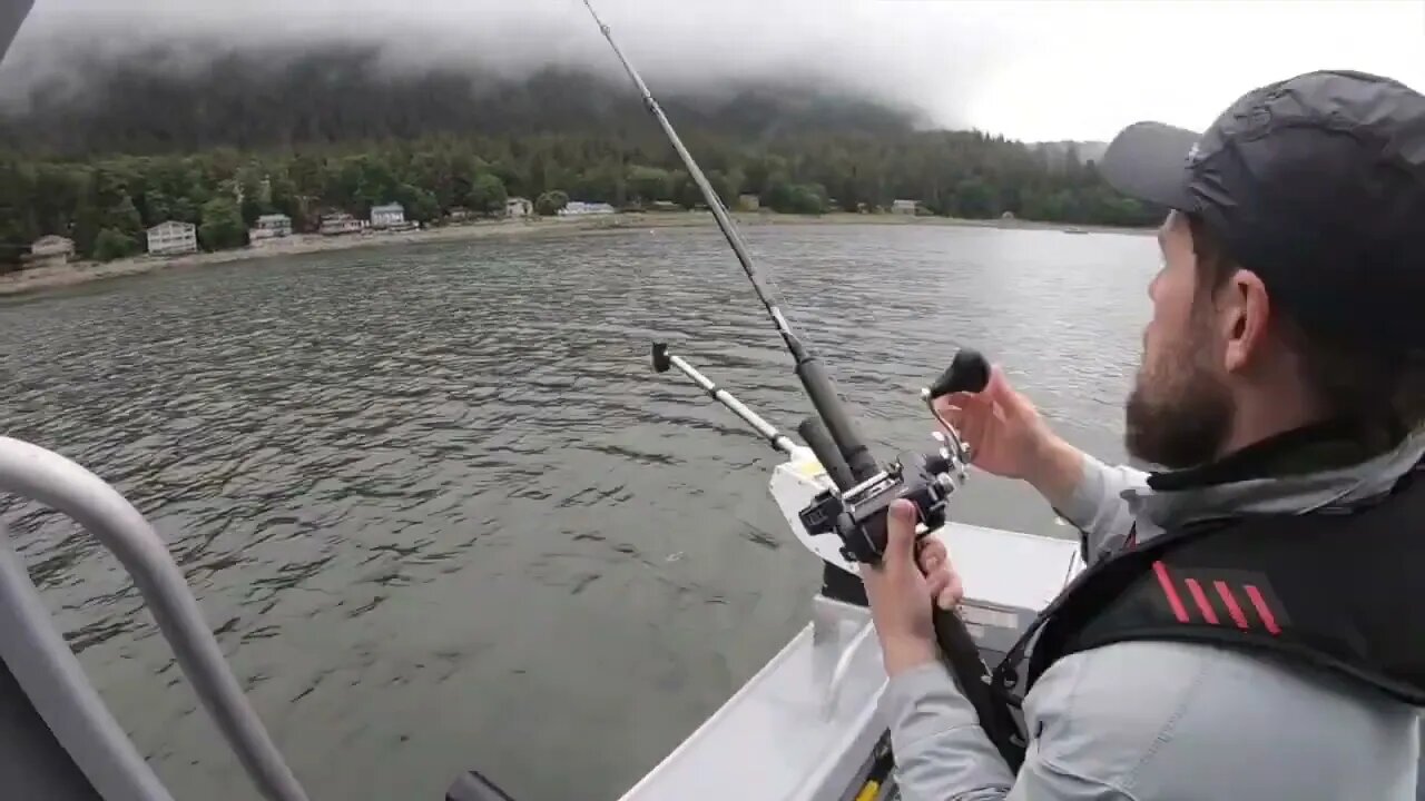 Monster 43lb King Salmon! Epic Battle! Salmon Fishing - Juneau, Alaska! JUNE-8