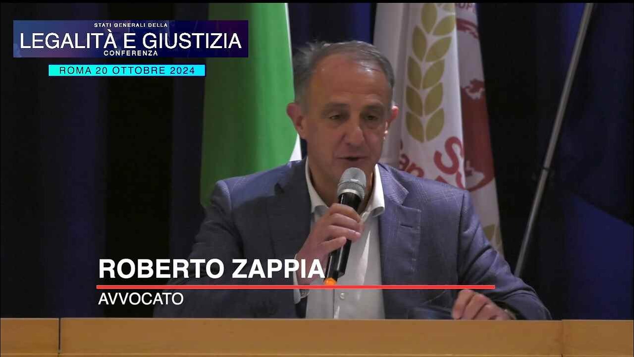 Conferenza Legalità e Giustizia, intervento dell’avv. Roberto Zappia