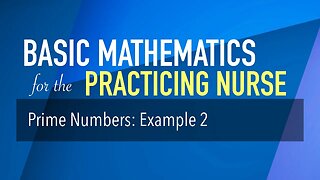 Prime Numbers: Example 2