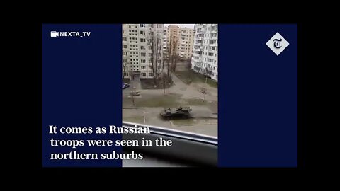 War in Ukraine Kyiv prepares for battle as Russian tanks enter the city Air Raid