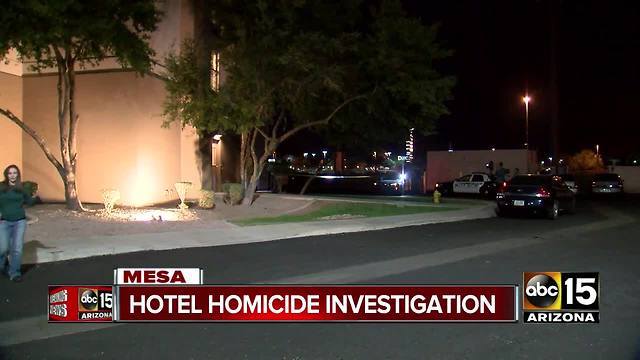 Hotel homicide investigation underway in Mesa