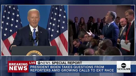 🚨 BREAKING: Chaotic Ending to Biden’s Press Conference Amid Dropout Calls