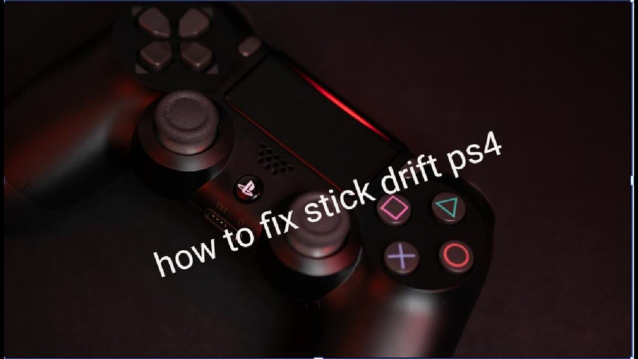 How to fix stick drift on a ps4 controller