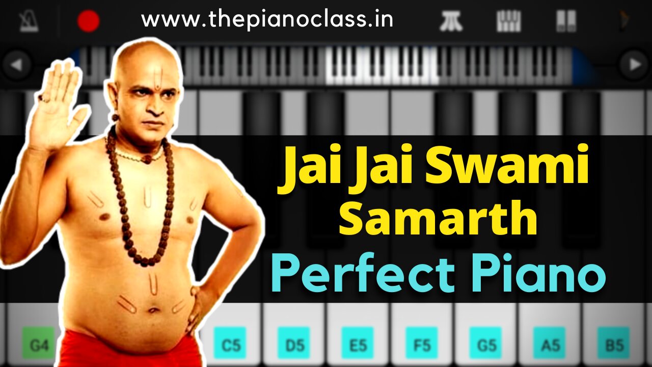 Jay Jay Swami Samarth Piano Tutorial | Marathi Serial Title Song | Easy Perfect Piano Tutorial