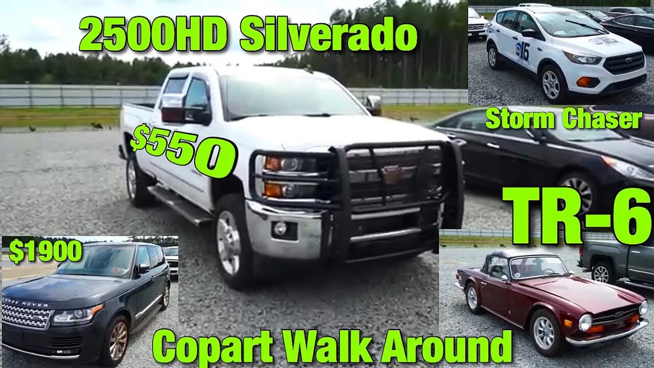 2500HD Silverado CHEAP, TR-6, Storm chaser suv, Copart Walk Around