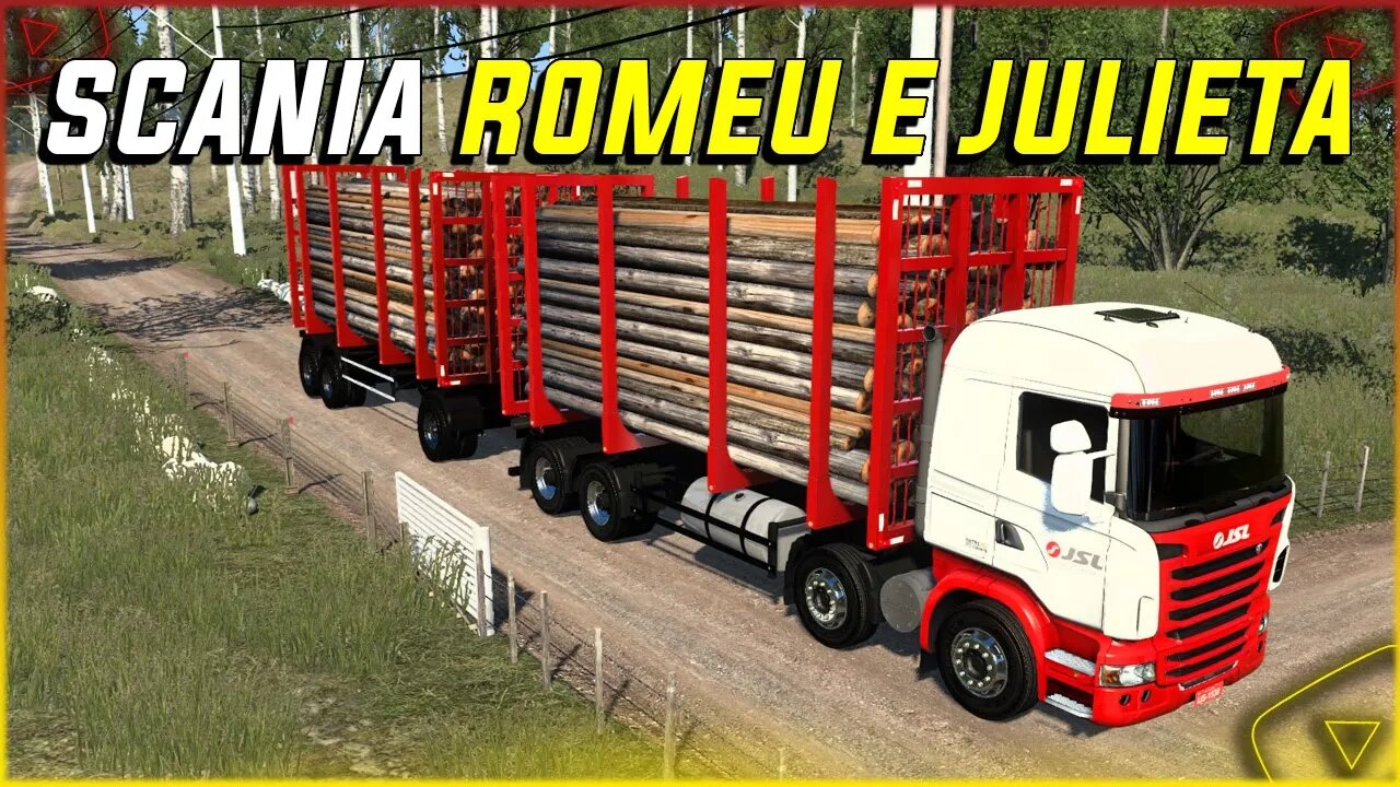 Mod Scania Romeu e Julieta para Euro Truck Simulator 2 Versão 1.45