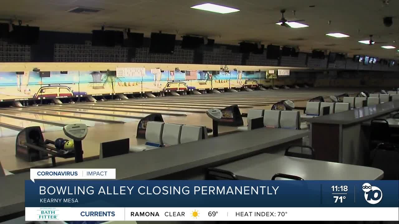 Bowling alley closing permanently