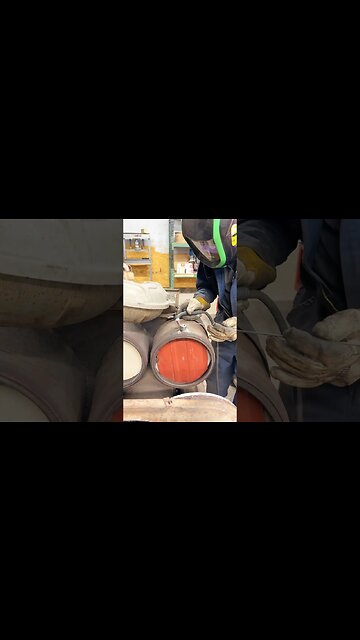 How to weld a new bung to Detroit One Box #detroit #detroitonebox #onebox #dpf #dpfcleaning