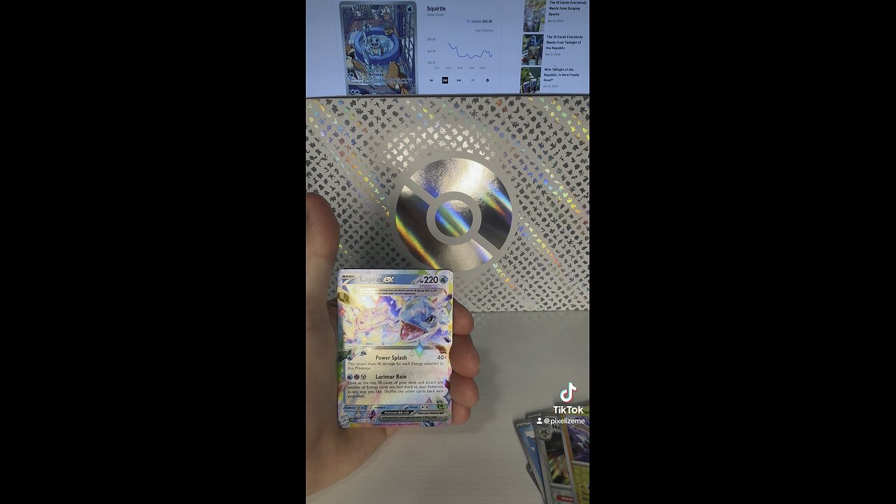 Pokemon Stellar Crown - I Pulled A Lapras EX Double Rare!