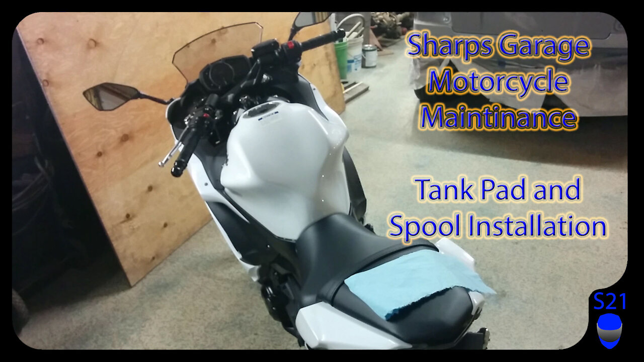 Sharp's Garage - Motorcycle Maintenance - 2017 Ninja 650 Tank Pad and Swing arm Spools