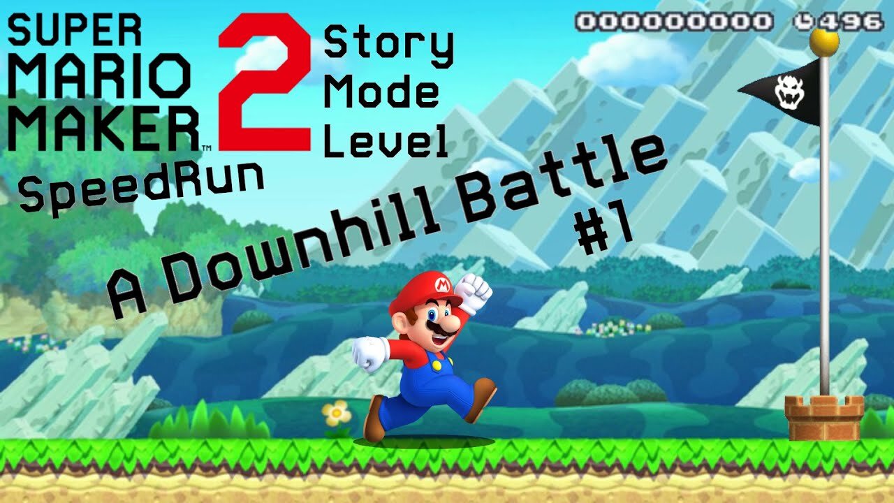 SMM2 Story Mode Speedrun | A Downhill Battle #1 | 17s