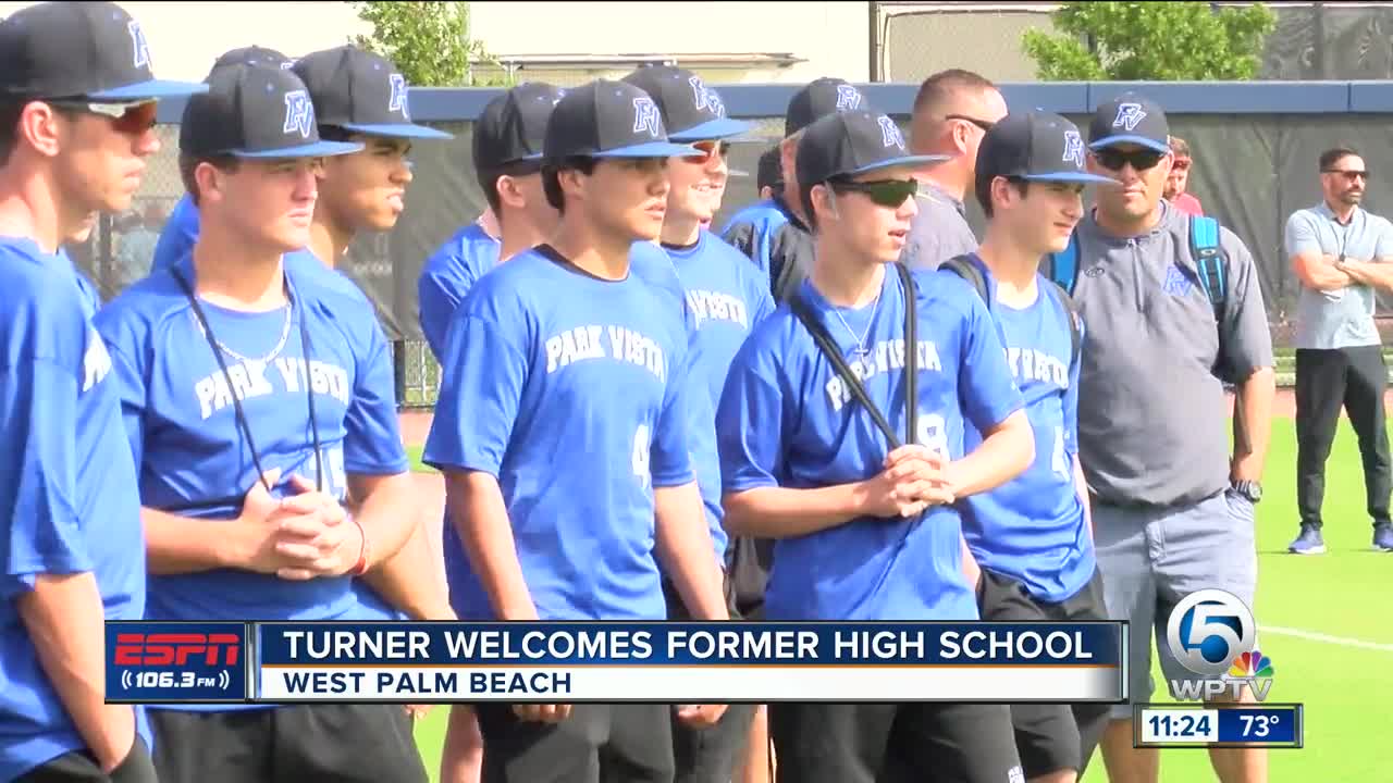 Trea Turner welcomes HS baseball team 3/13