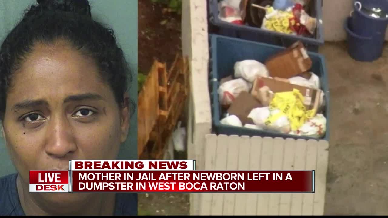 35-year-old west Boca woman arrested after baby found alive in dumpster