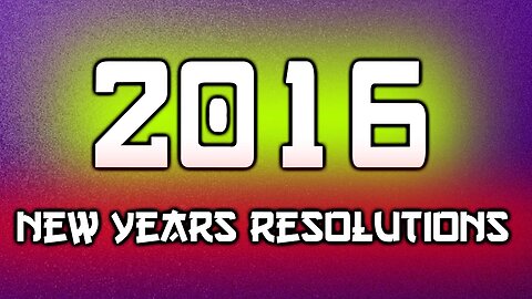 NEW YEARS RESOLUTIONS