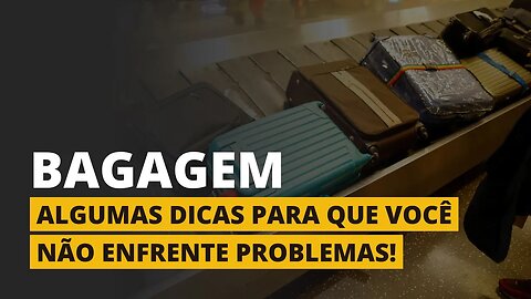 CUIDADO COM A SUA MALA QUANDO FOR VIAJAR!