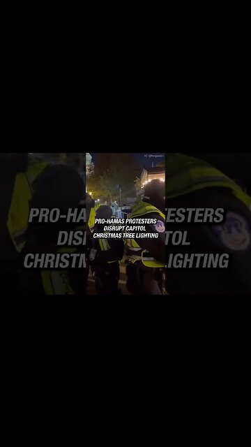 Violent Democrats Chanting Anti-Semitic Tropes Disrupt Capital Christmas Tree #short #Christmas