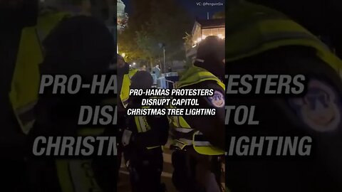 Violent Democrats Chanting Anti-Semitic Tropes Disrupt Capital Christmas Tree #short #Christmas