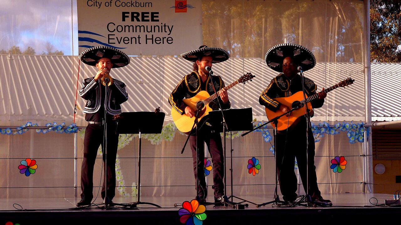 Mexican Music Muchos Mariachi Band at Cockburn Cultural Fair in Western Australia