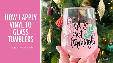 HOW TO APPLY VINYL TO GLASS TUMBLERS | Cricut Tutorials