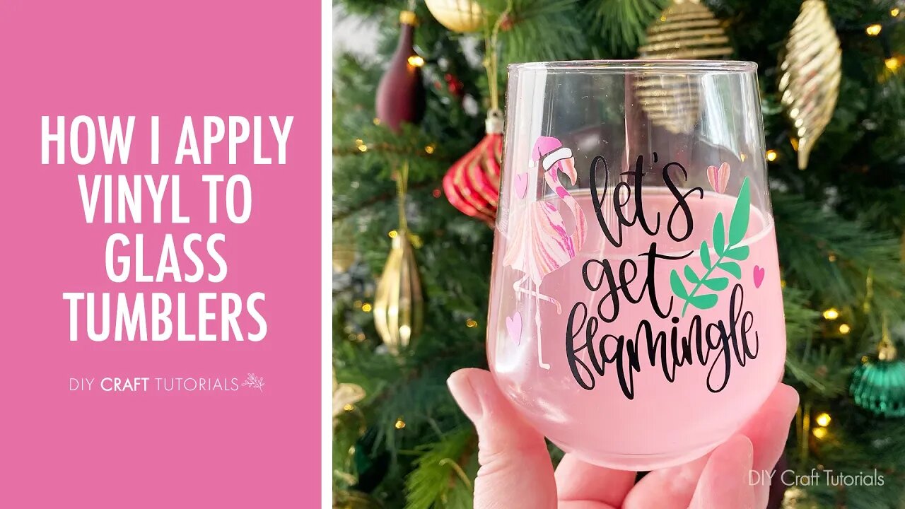 HOW TO APPLY VINYL TO GLASS TUMBLERS | Cricut Tutorials